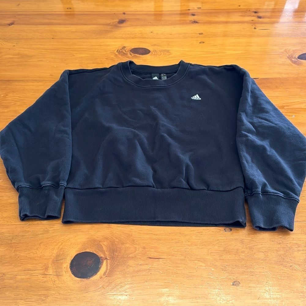 Adidas Black Seasonal Stadium Crewneck Sweatshirt - Picture 6 of 12